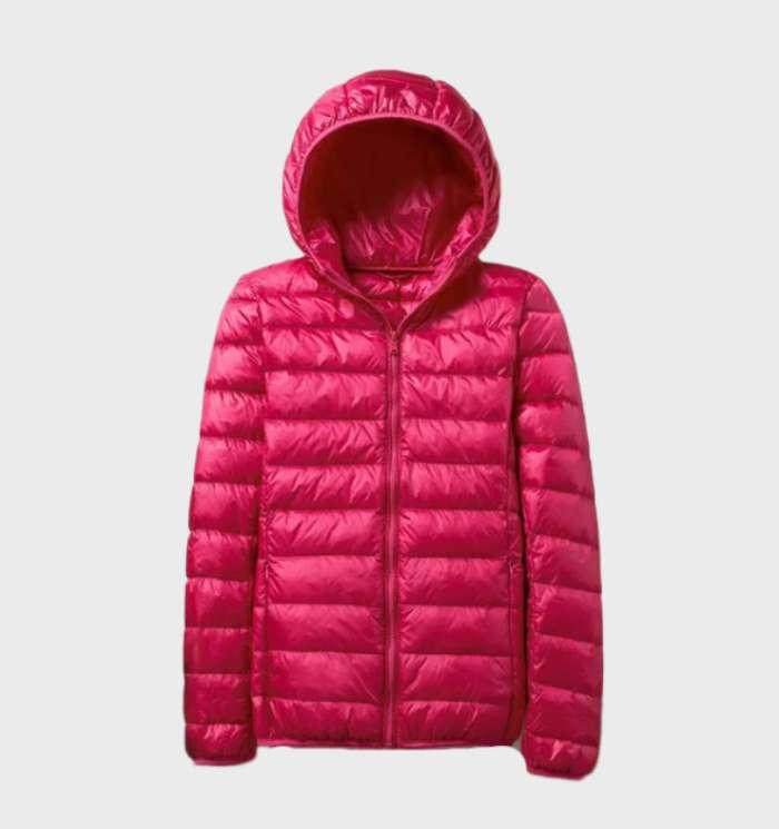 Krohn-e | Warme Daunenjacke mit Kapuze für Frauen