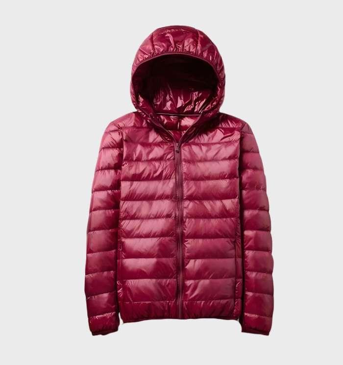 Krohn-e | Warme Daunenjacke mit Kapuze für Frauen