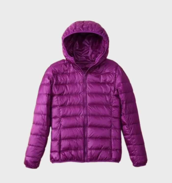 Krohn-e | Warme Daunenjacke mit Kapuze für Frauen
