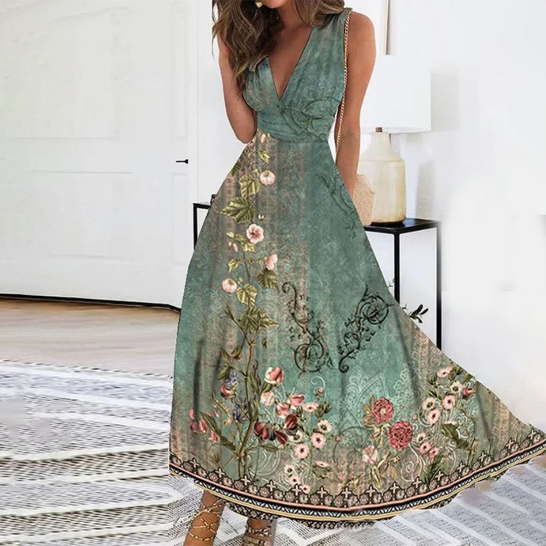 Noriselda Maxikleid mit Blumenmuster für den Sommer