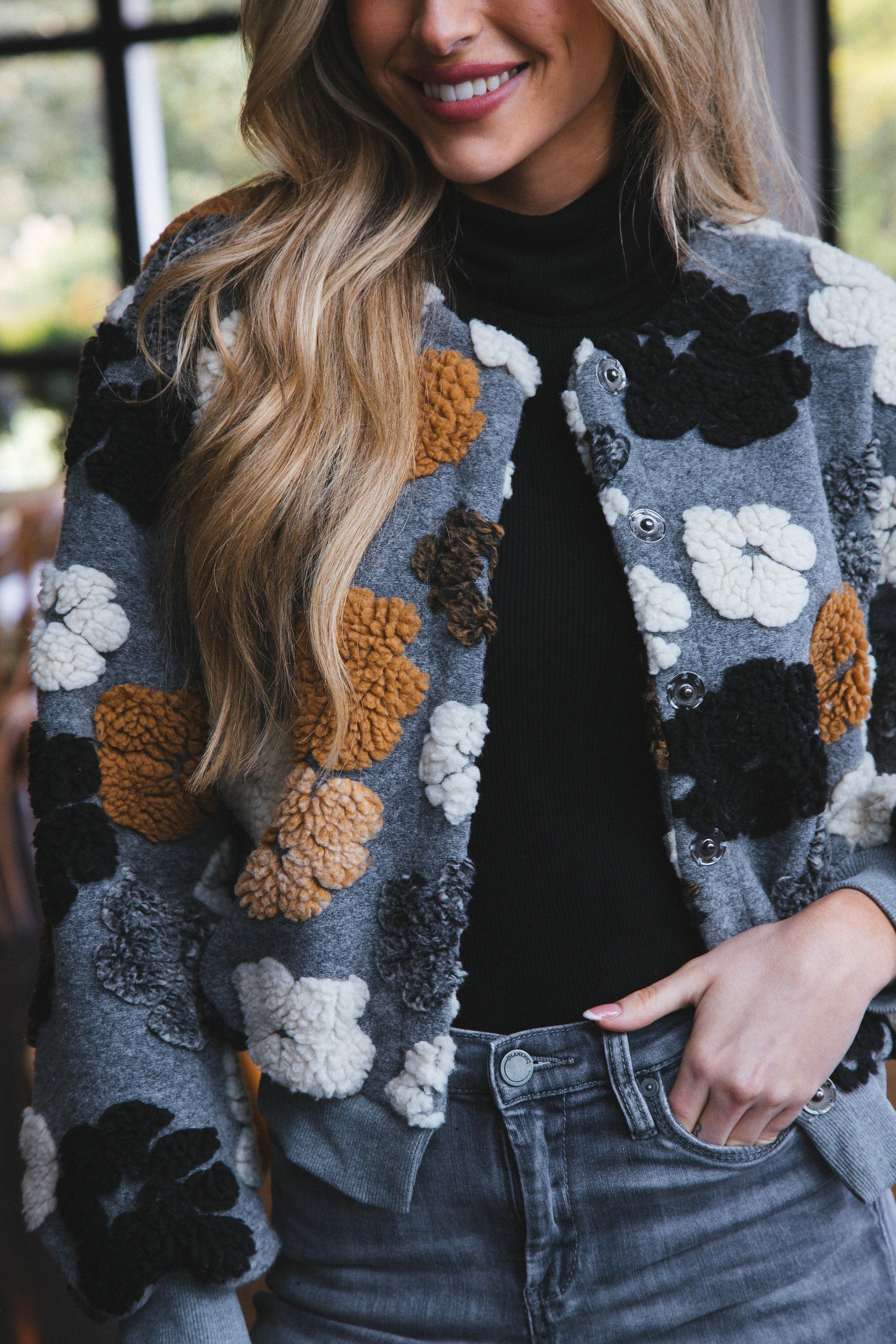 Krohn-e | Gefrorene Blume Sherpa Jacke