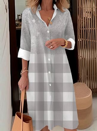 Anna: Elegantes Hemdblusenkleid