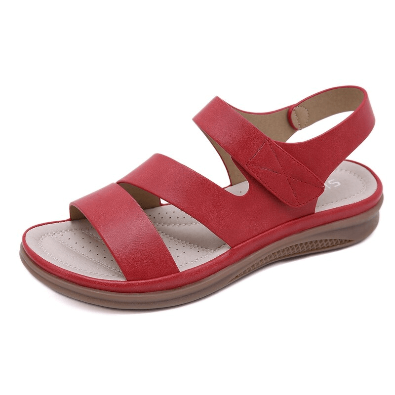 KROHN-E Damen Orthopädische Keilsandalen Gesundheitsschuh Komfort