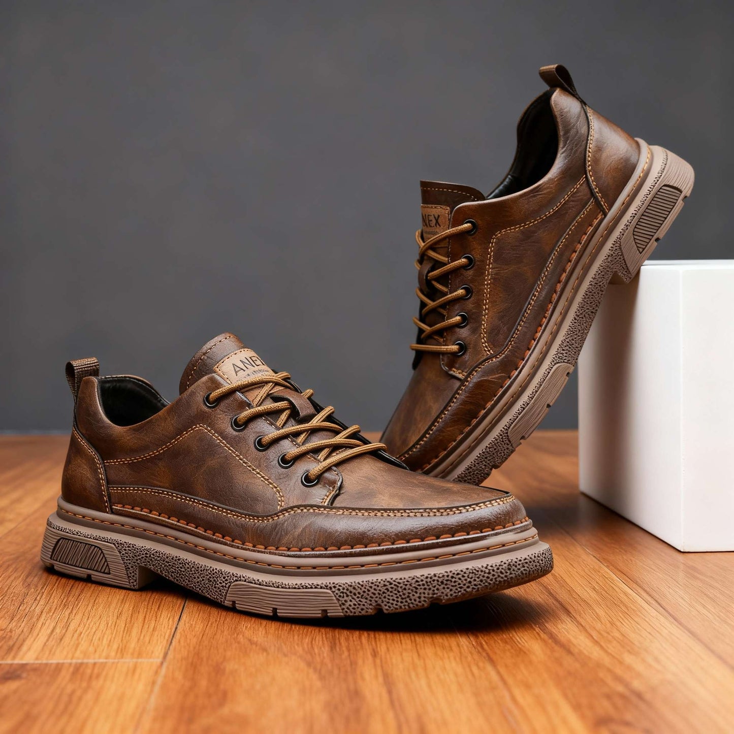 Oswin | Herren Casual Schnürschuhe Halbschuh
