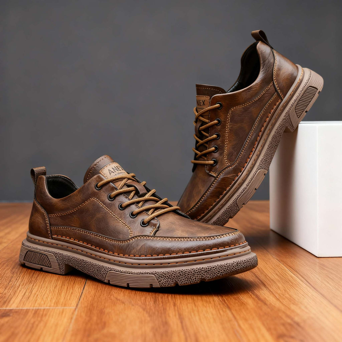 Oswin | Herren Casual Schnürschuhe Halbschuh