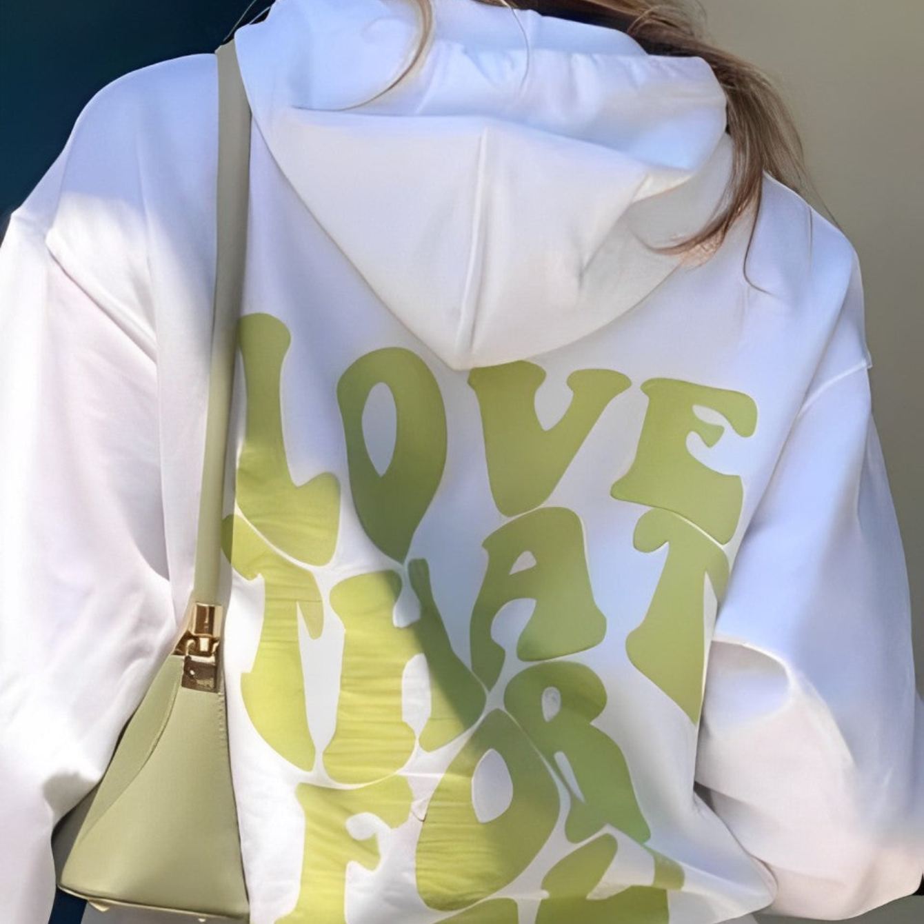 Großer Kapuzenpullover für Damen von Fudus, schwarz