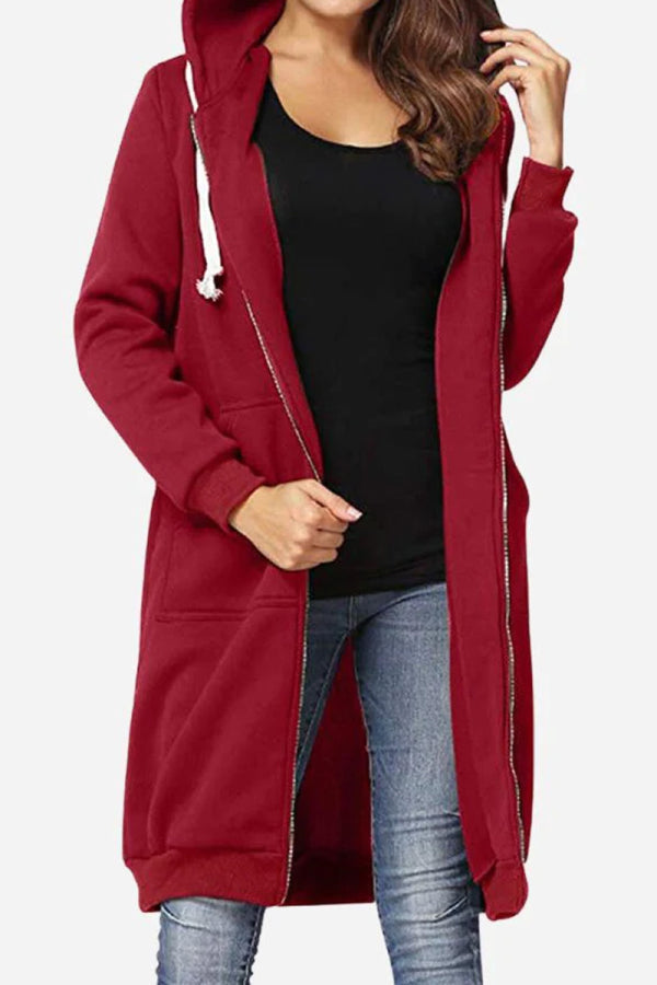 Frauen Kapuzenjacke Matilda mit Reißverschluss und Taschen