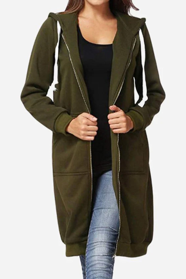 Frauen Kapuzenjacke Matilda mit Reißverschluss und Taschen