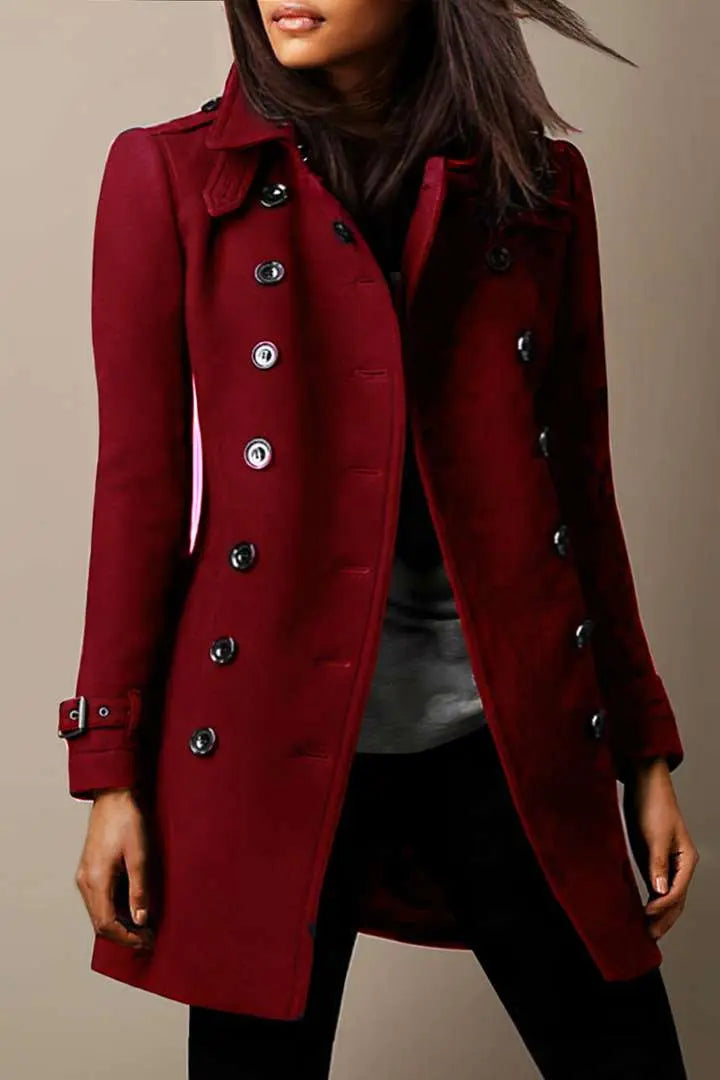 Krohn-e | Eleganter Langer Trenchcoat