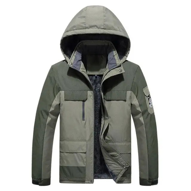 Krohn-e | Herren Parka - Military Green Windbreaker