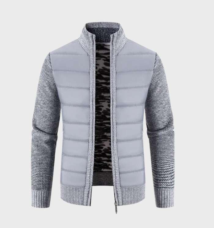 Helmut Jacke: Dick gerippte Ärmel, kariertes Flanellfutter, hoher Kragen