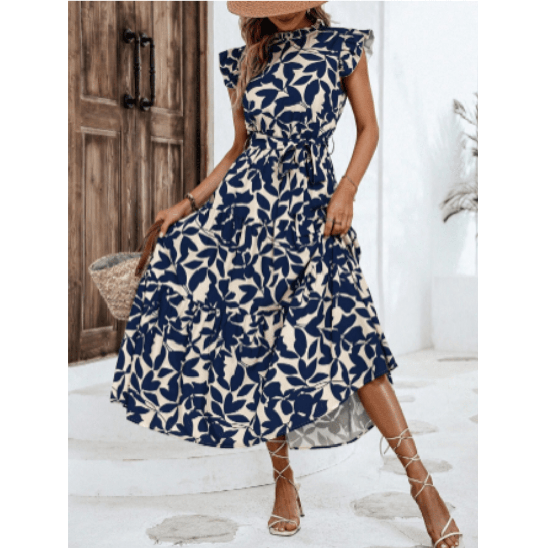Perelune Wickelkleid: Blumige Sommermode