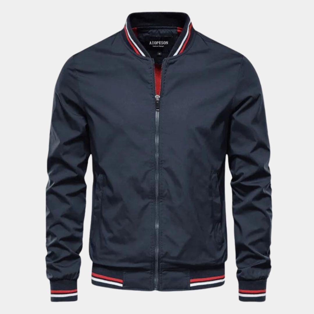 Krohn-e | Klassische Bomberjacke Polyester Militärgrün und Stilet