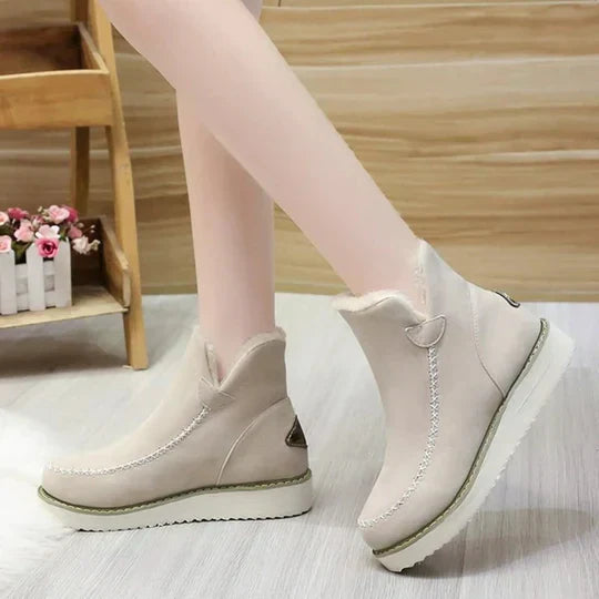 Krohn-e | Damenstiefel aus Plüsch-Schafsfell