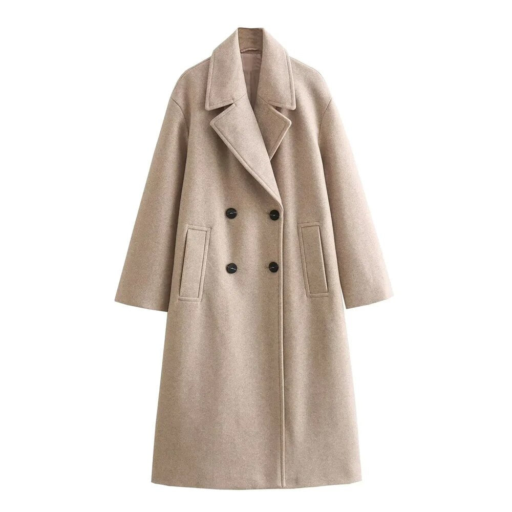 Krohn-e | Lange Jacke für Damen Elegantes Design Warme Winterjacke