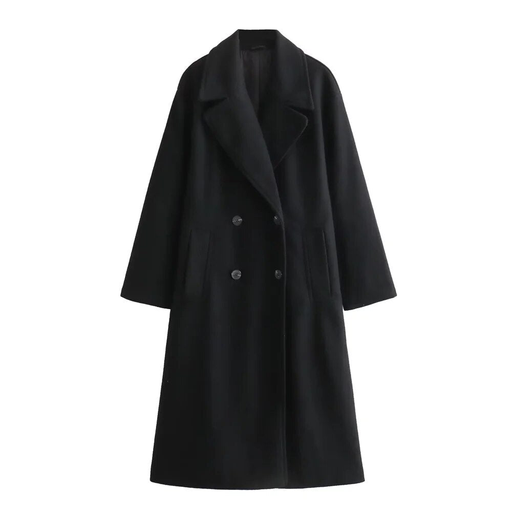 Krohn-e | Lange Jacke für Damen Elegantes Design Warme Winterjacke