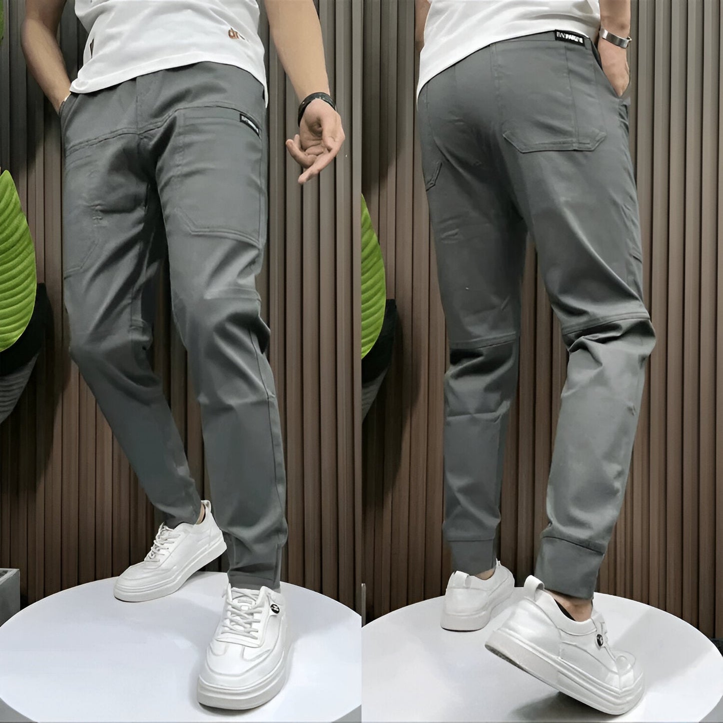High-quality Tommaso stretch cargo pants