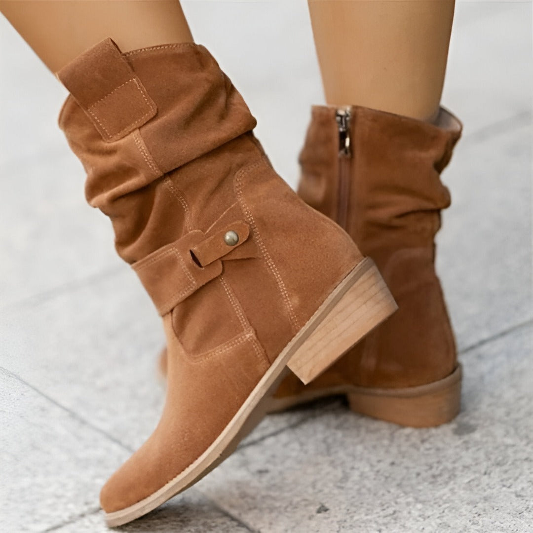Krohn-e | Stiefel mit Schnallendetail für Damen Winter