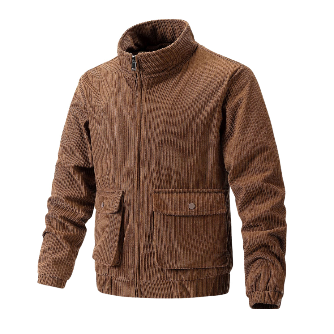 Krohn-e | Corduroy-Jack mit Reißverschluss