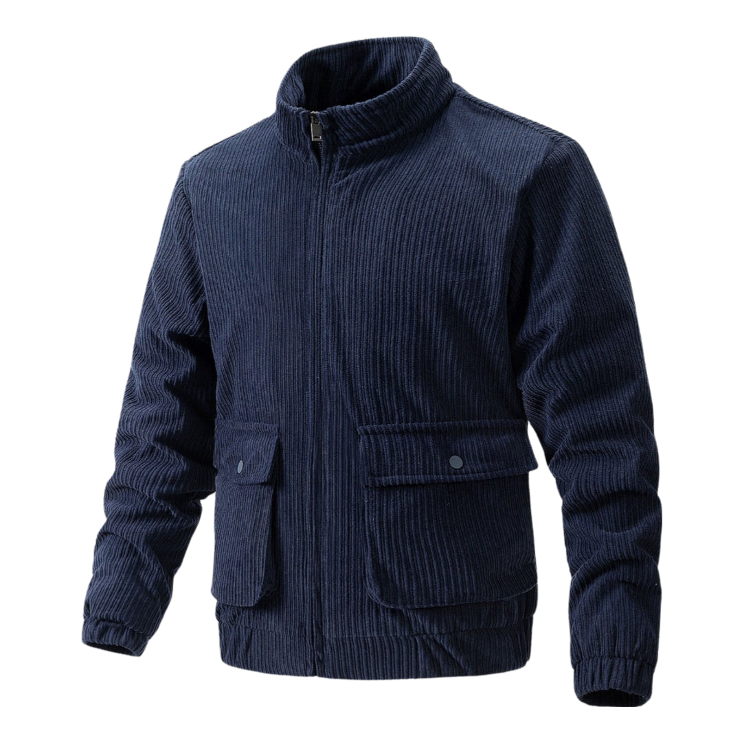 Krohn-e | Corduroy-Jack mit Reißverschluss
