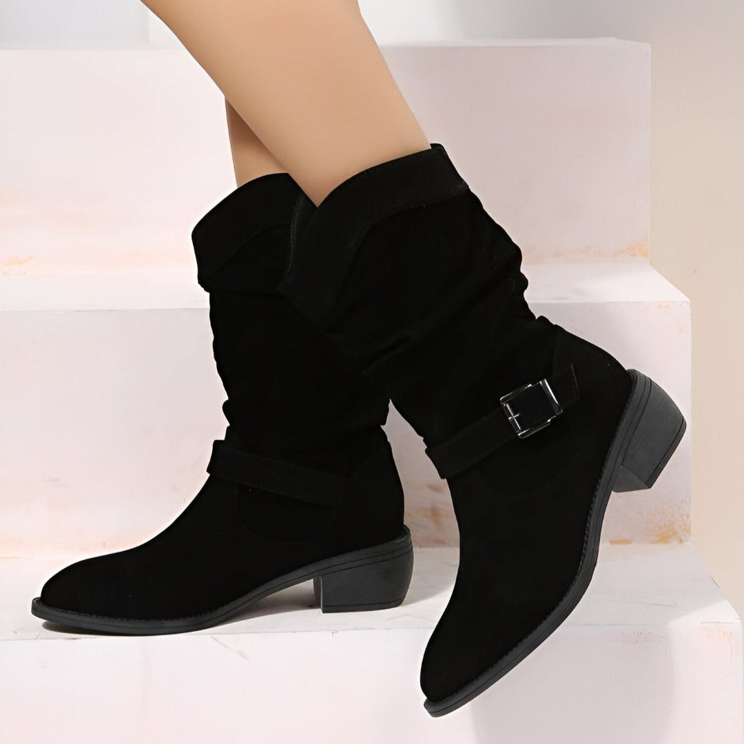 Krohn-e | Stiefel mit Schnallendetail für Damen Winter