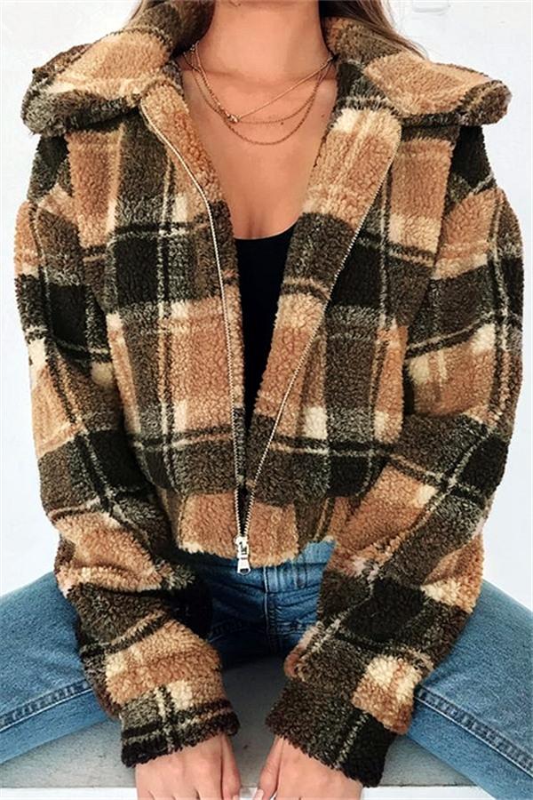 Krohn-e | Faux Fur Kurze Biker Daunenjacke