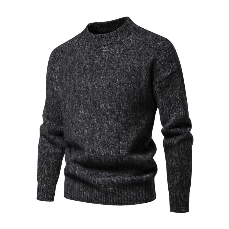 Krohn-e | Strickwollpullover Klassisches Design Warm und Bequem