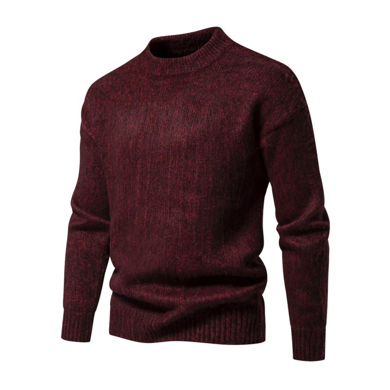 Krohn-e | Strickwollpullover Klassisches Design Warm und Bequem