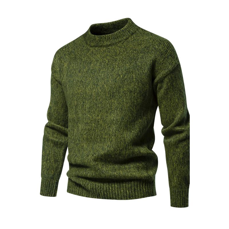 Krohn-e | Strickwollpullover Klassisches Design Warm und Bequem