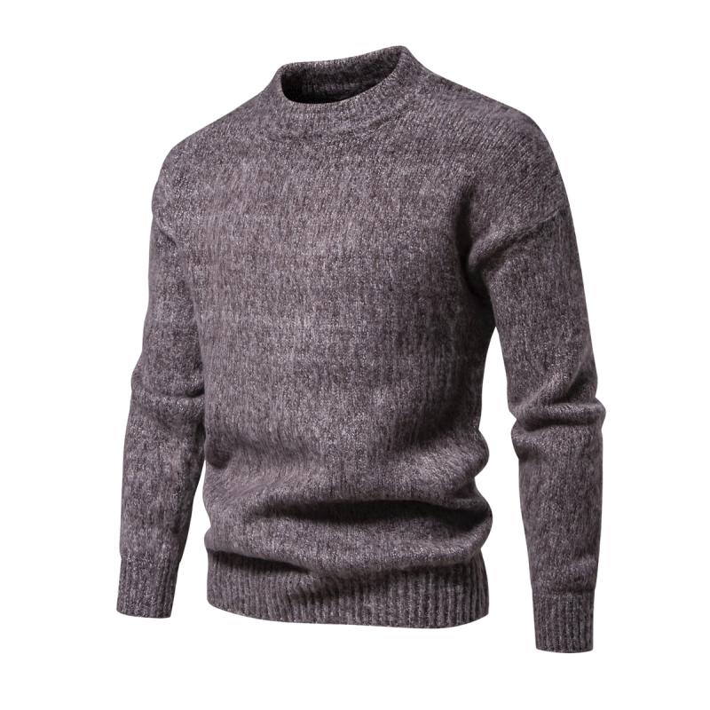 Krohn-e | Strickwollpullover Klassisches Design Warm und Bequem