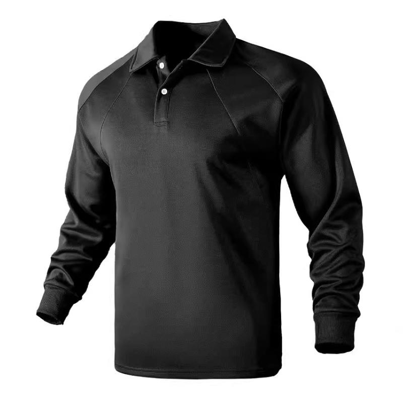 Krohn-e | Langärmliges Poloshirt Knopfverschluss Klassisch und Stilvoll