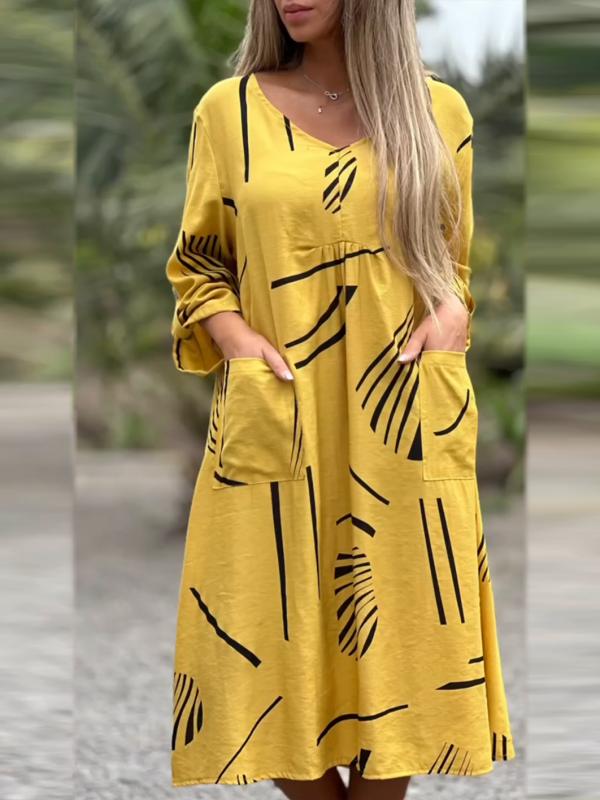 V-Ausschnitt Kleid - Lesia