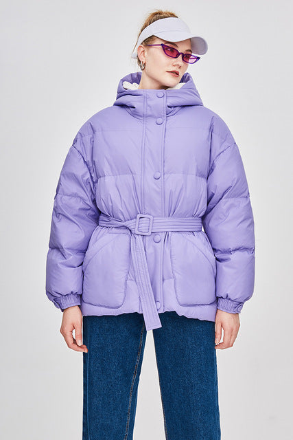 Krohn-e | Damen-Steppjacke mit Gürtel "Street Chic"