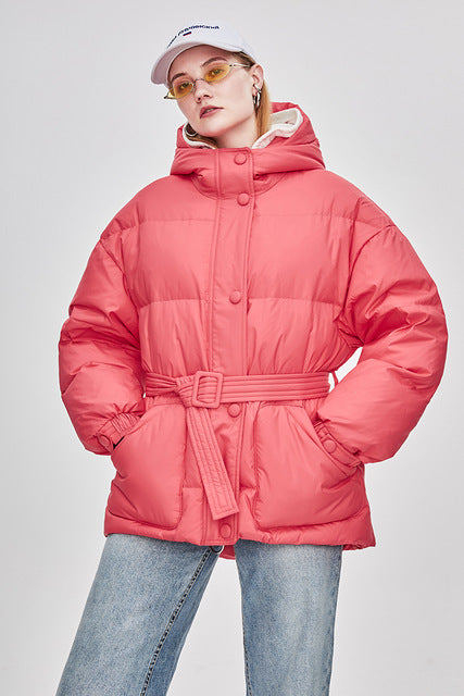 Krohn-e | Damen-Steppjacke mit Gürtel "Street Chic"