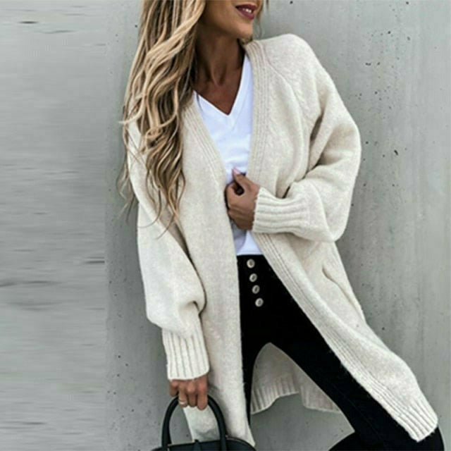 Krohn-e | Lockerer Fester Strickjacke