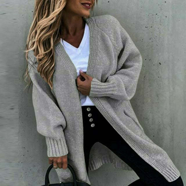 Krohn-e | Lockerer Fester Strickjacke