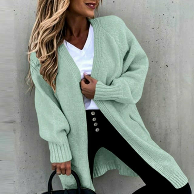 Krohn-e | Lockerer Fester Strickjacke