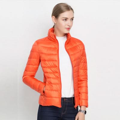 Krohn-e | Leuchtend Grüner Puffer für Herbst und Winter für Frauen