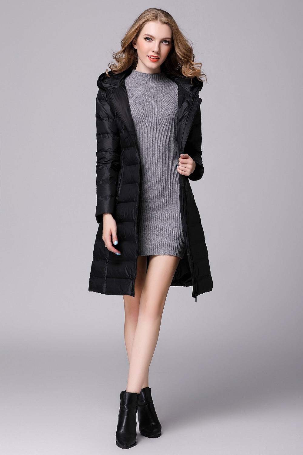 Krohn-e | Elegante Leichtigkeit" nahtloser langer Mantel