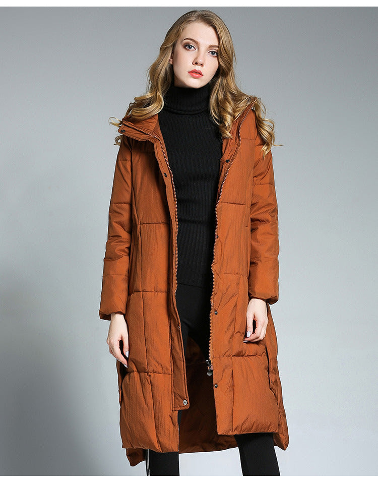 Krohn-e | Lange Pufferjacke mit Kapuze Isolierter Komfort Stilvoll und Praktisch