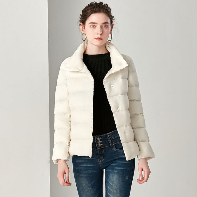 Krohn-e | Elegante Feder Ultra Light Daunenjacke Plus