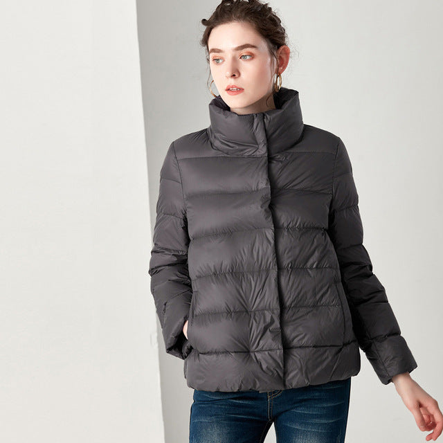 Krohn-e | Elegante Feder Ultra Light Daunenjacke Plus