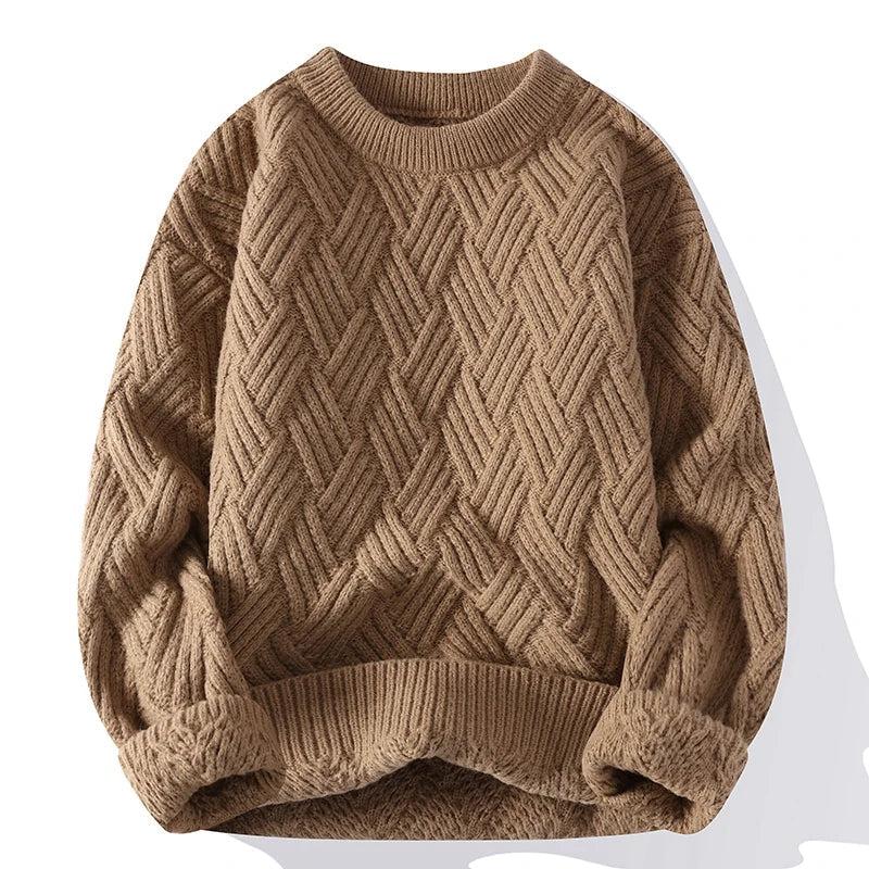 Kjell Pullover mit strukturiertem Rundhals
