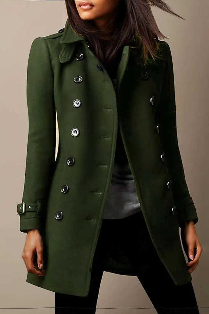 Krohn-e | Eleganter Langer Trenchcoat