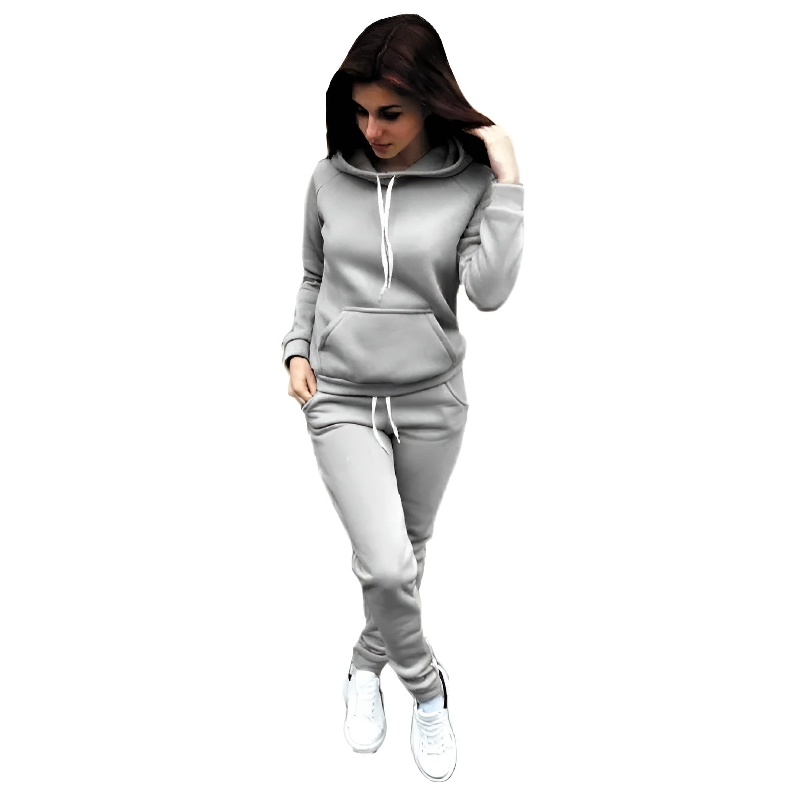 Lusalis Damen Trainingsanzug: Hoodie und Hose
