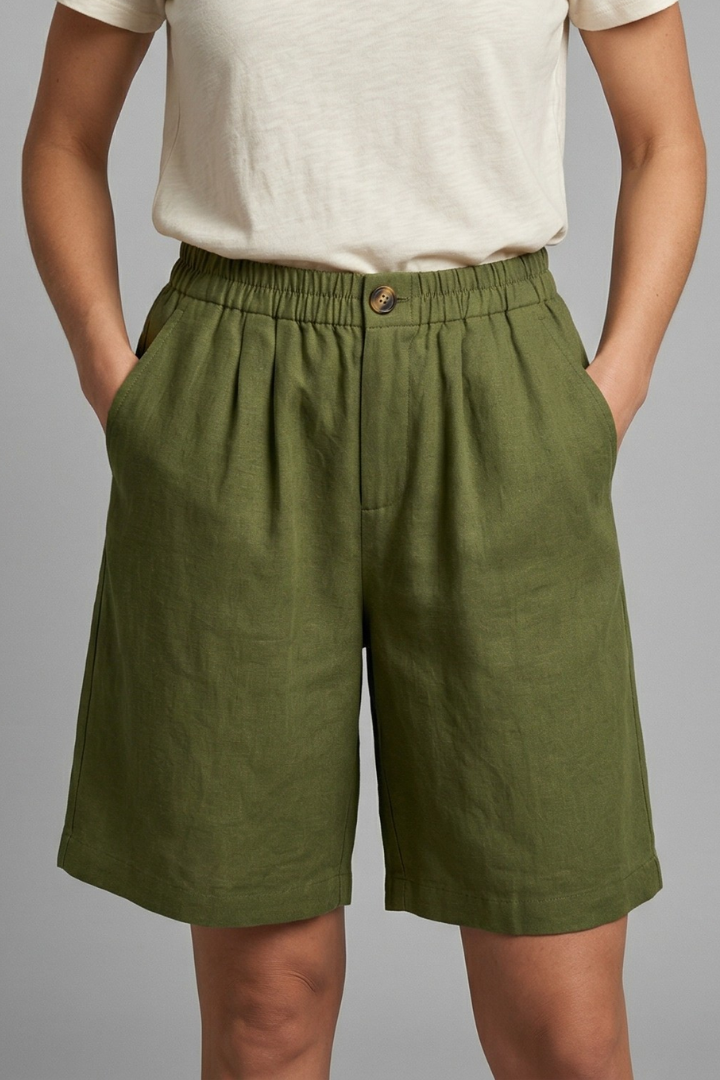 Rania | Damen Bermuda Shorts mit Kordelzug