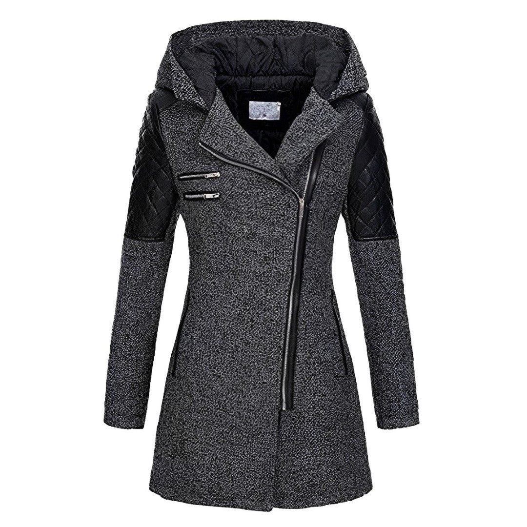 Teale: Gothic Wintercoat with Hood and Stylish Details