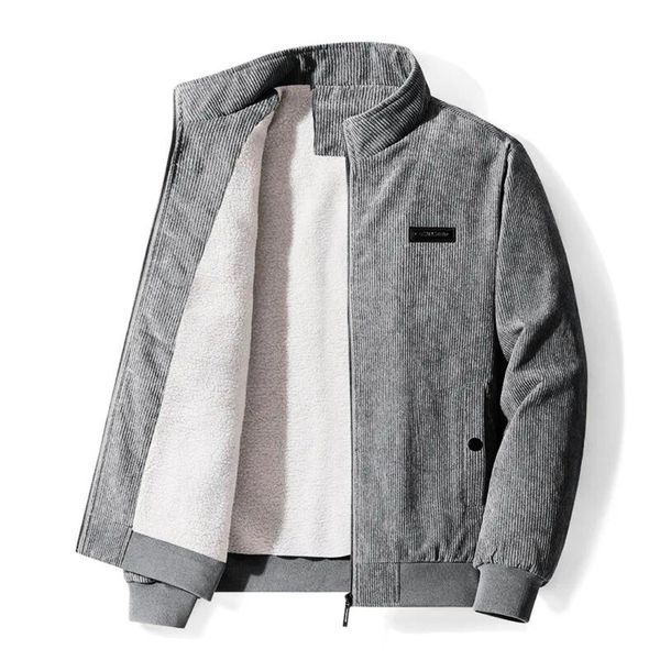 Herren Retro-Samtjacke mit Sherpa-Futter - Modell Elias