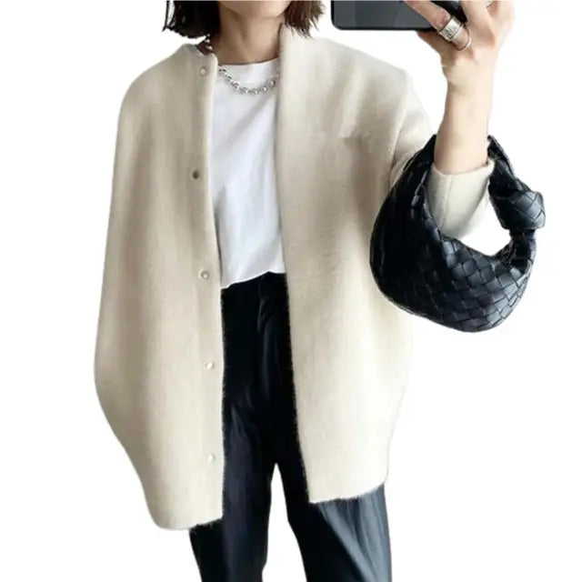 Krohn-e | Retro Strick-Cardigan - Vintage-inspirierte gemütliche Schicht