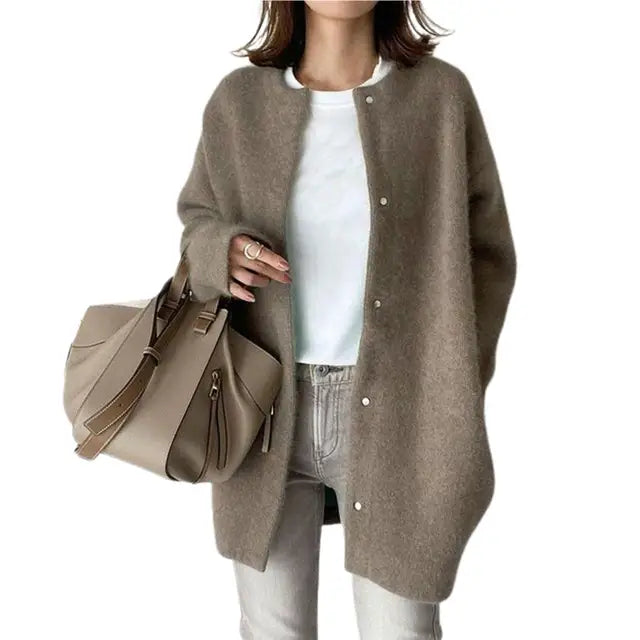 Krohn-e | Retro Strick-Cardigan - Vintage-inspirierte gemütliche Schicht